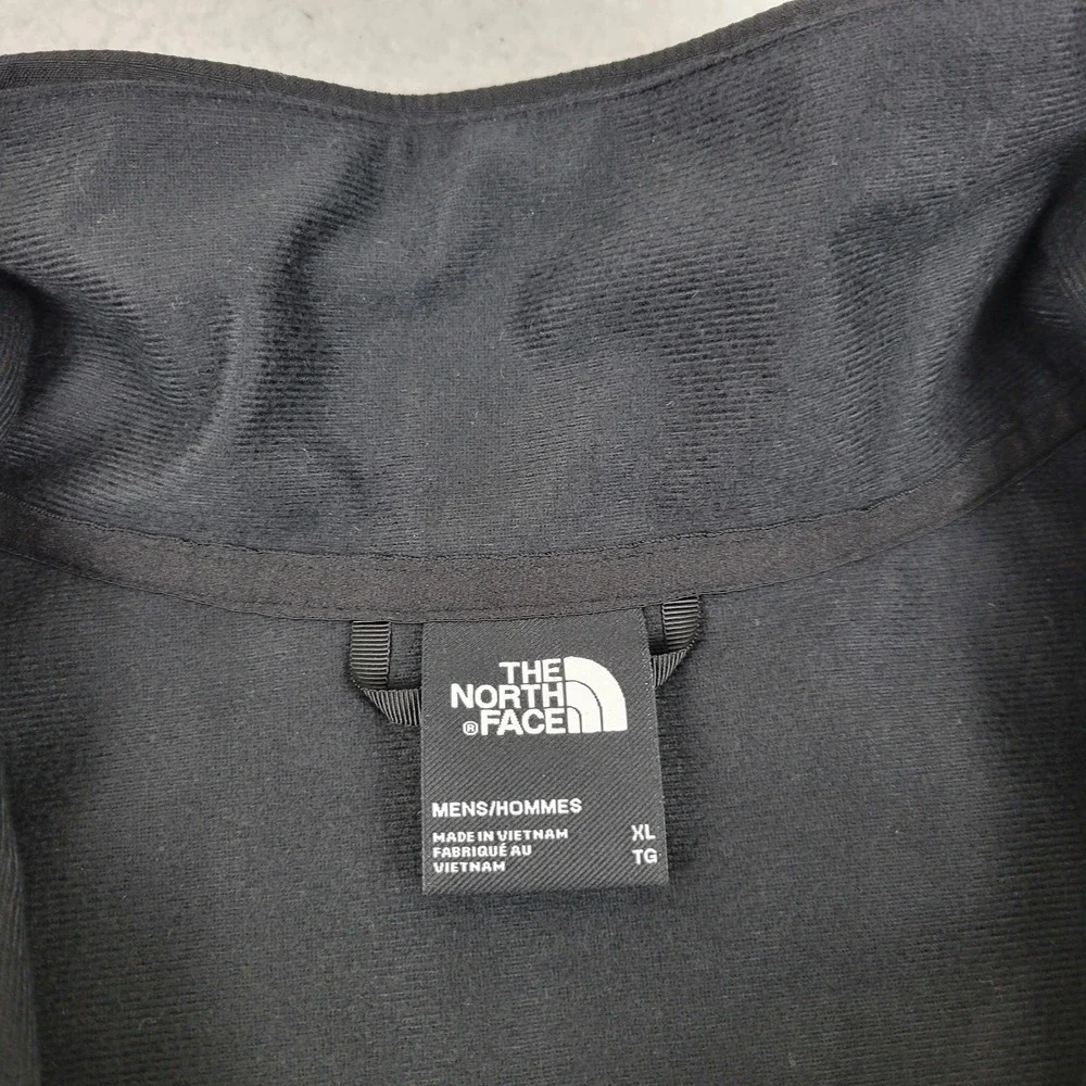 North Face Vest Mens XL Black Castle‎ Rock Softshell Fleece Outdoors Enspira
